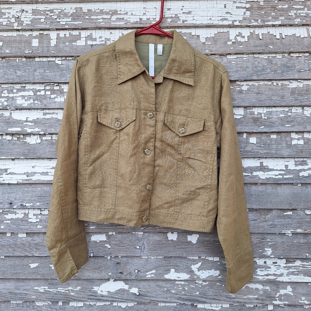Debra deroo utility jacket pure linen Size Small